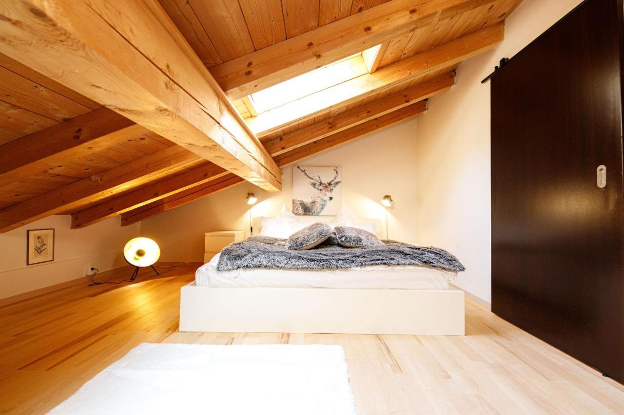 Dachgeschoss Wohnung Akelei Am Fusse Der Zugspitze Grainau Exteriör bild
